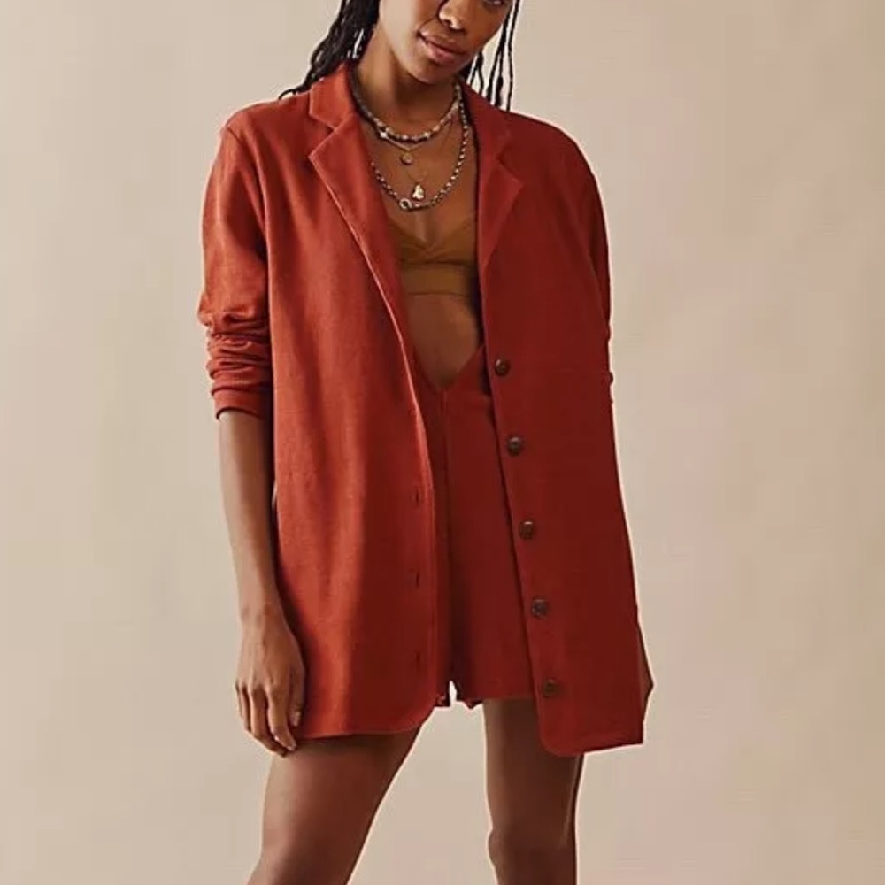 NWT Free People Lizzie blazer jumpsuit romper